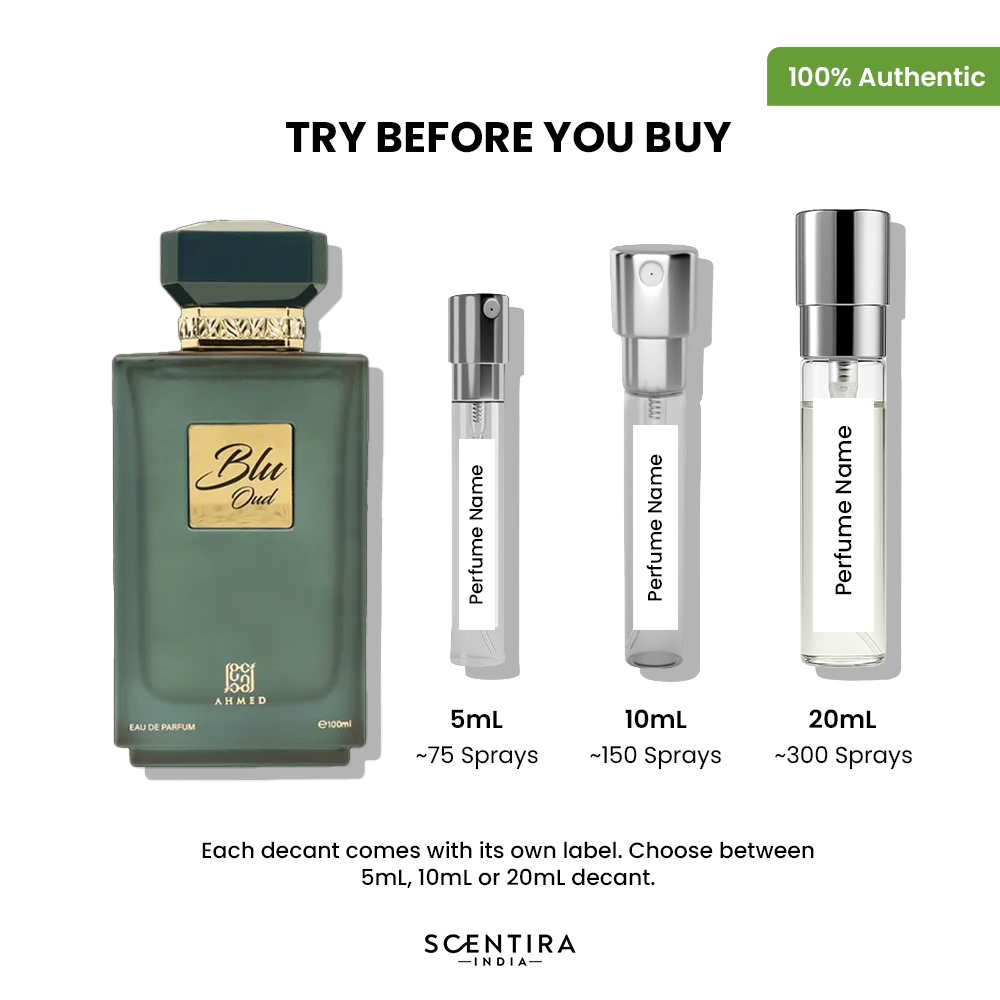 Buy Ahmed Al Maghribi Blu Oud Eau de Parfum Online In India at Scentira