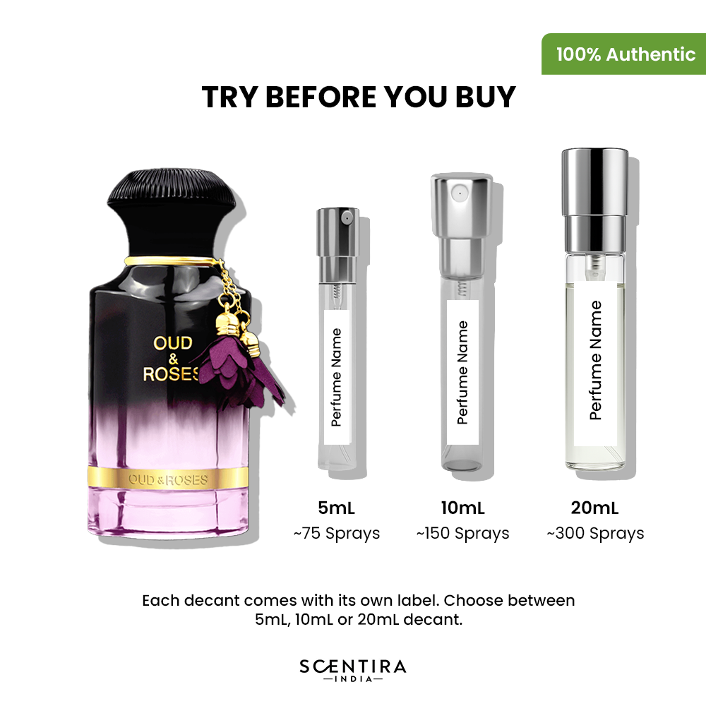 Buy Ahmed Al Maghribi Oud & Roses Eau de Parfum Online In India at Scentira