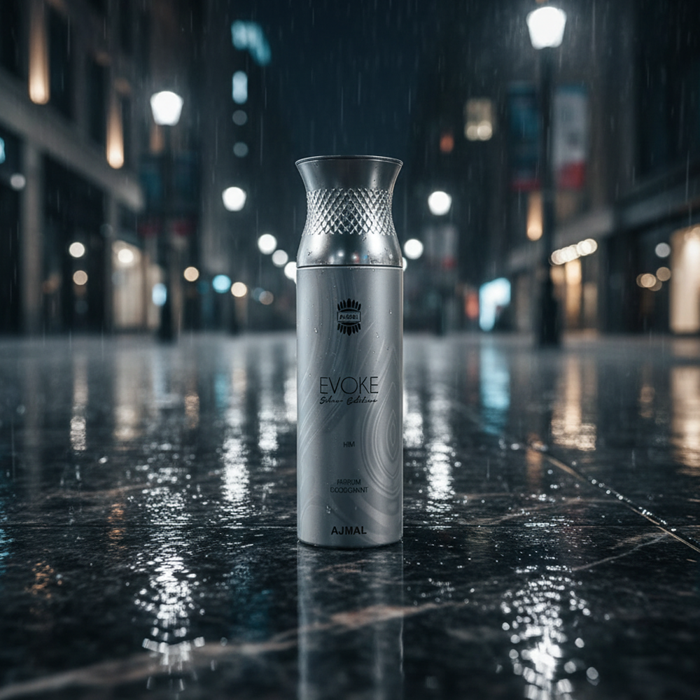 Buy Ajmal Evoke Silver Edition Him Parfum Deodorant Online In India at Scentira