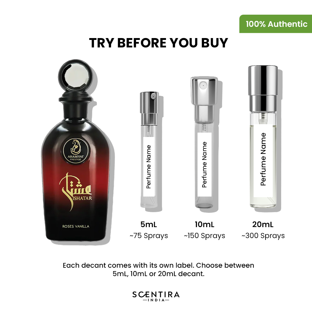 Buy Arabiyat Prestige Ishatar Roses Vanilla Eau de Parfum Online In India at Scentira