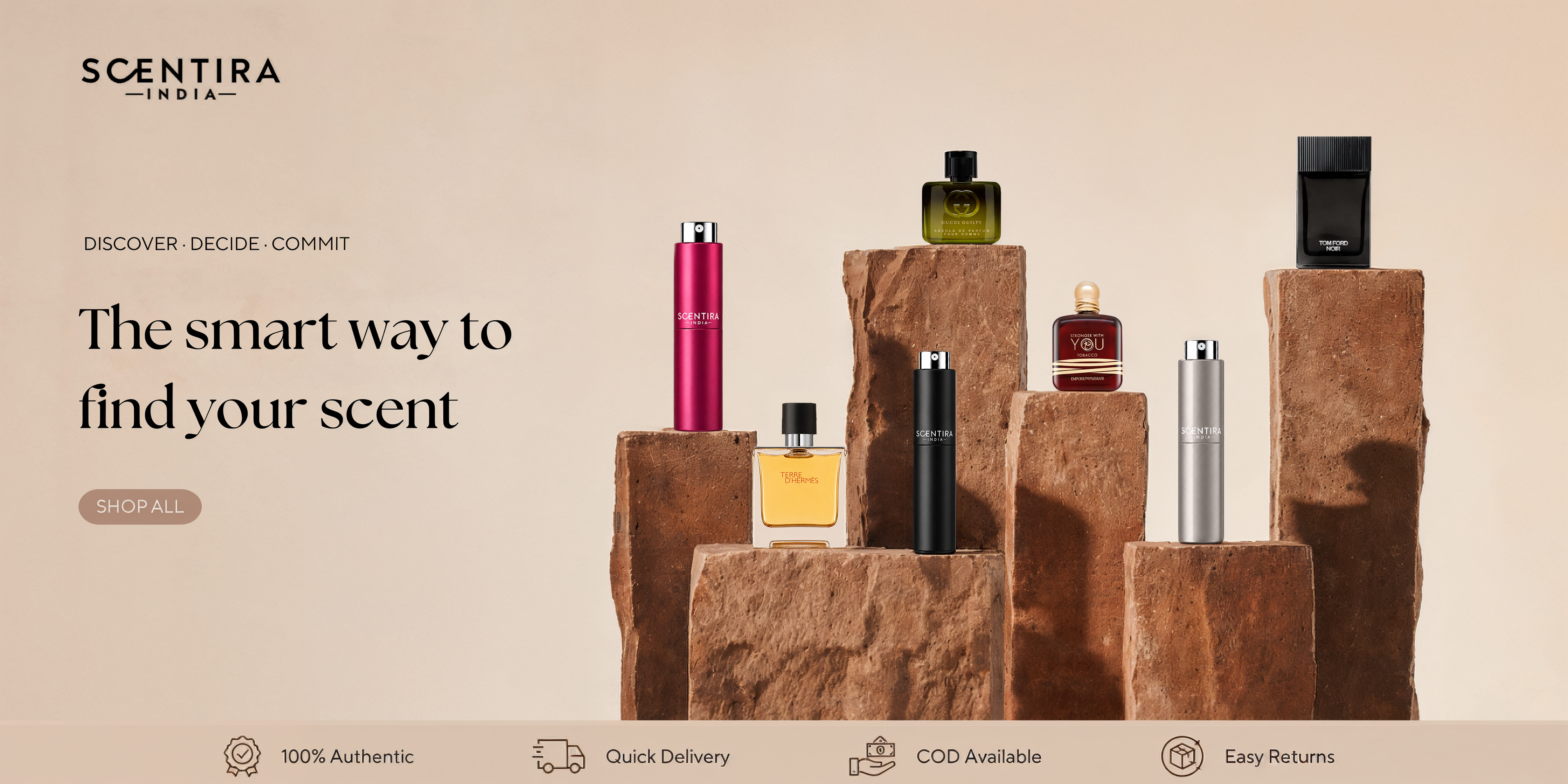 Buy Perfumes Online for men and women In India at Scentira