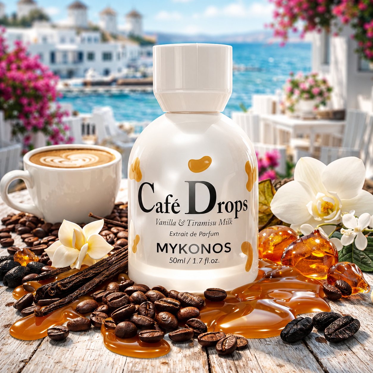 Buy Mykonos Café Drops Extrait de Parfum Online In India at Scentira at Scentira