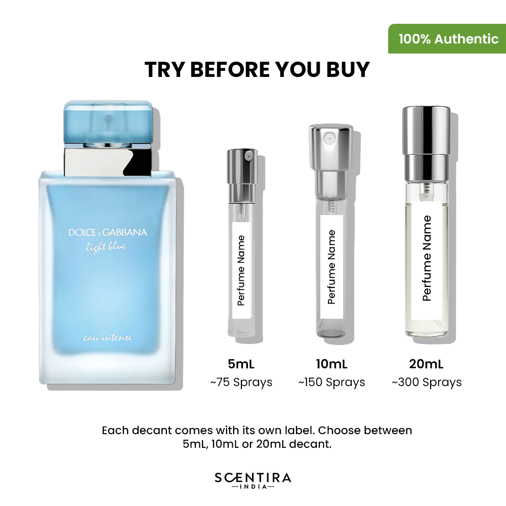 Buy Dolce & Gabbana Light Blue Eau Intense For Woman Eau de Parfum Online In India at Scentira