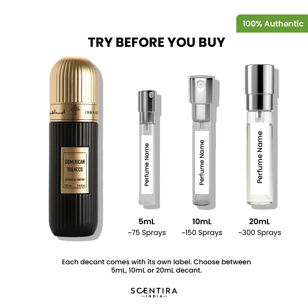 Buy Ibraheem Al Qurashi Dominican Tobacco Extrait De Parfum Online In India at Scentira