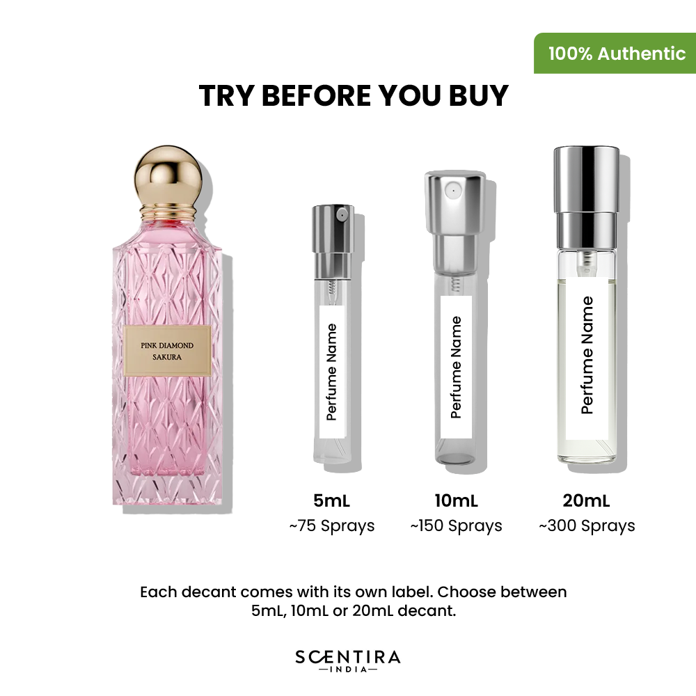 Buy Ibraheem Al Qurashi Pink Diamond Sakura Eau De Parfum Online In India at Scentira