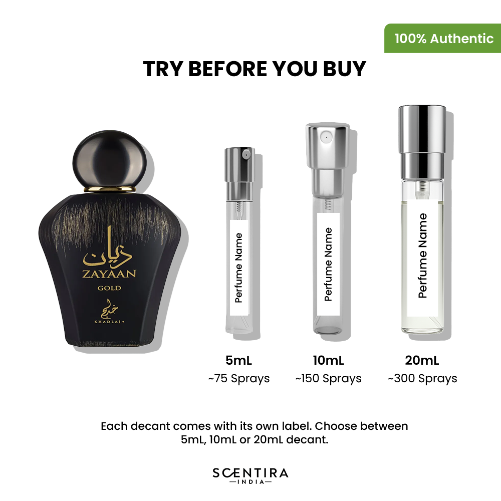 Buy Khadlaj Zayaan Gold Eau De Parfum Online In India at Scentira