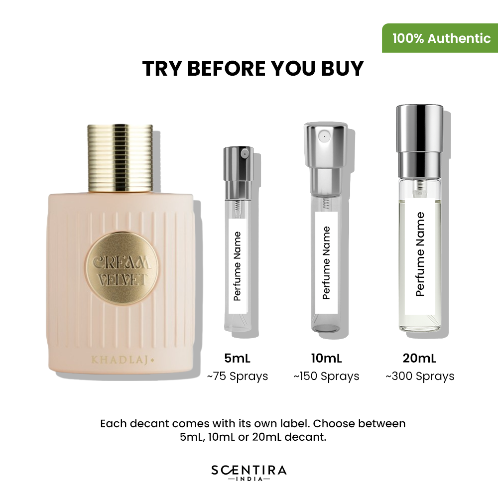 Buy Khadlaj Cream Velvet Extrait de Parfum Online In India at Scentira