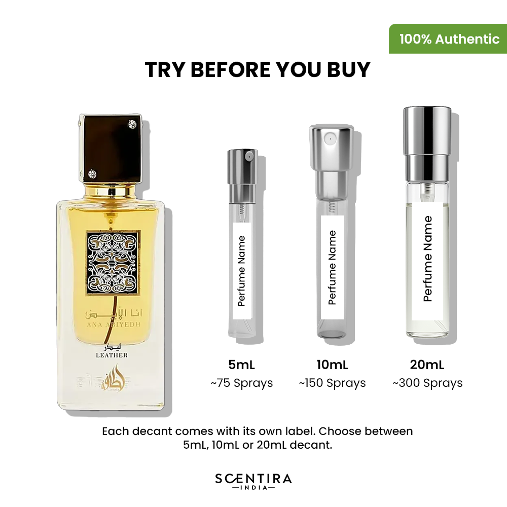 Buy Lattafa Ana Abiyedh Leather Eau De Parfum Online In India at Scentira
