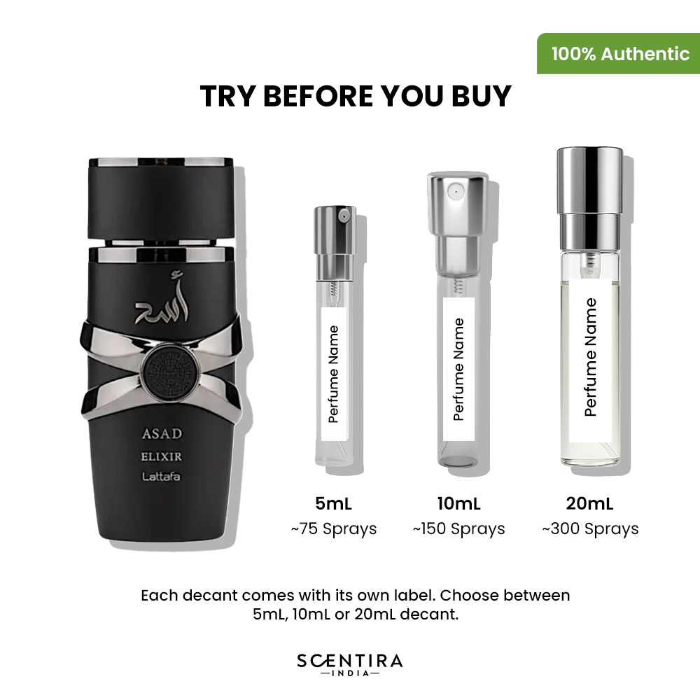 Buy Lattafa Asad Elixir Eau de Parfum Online In India at Scentira