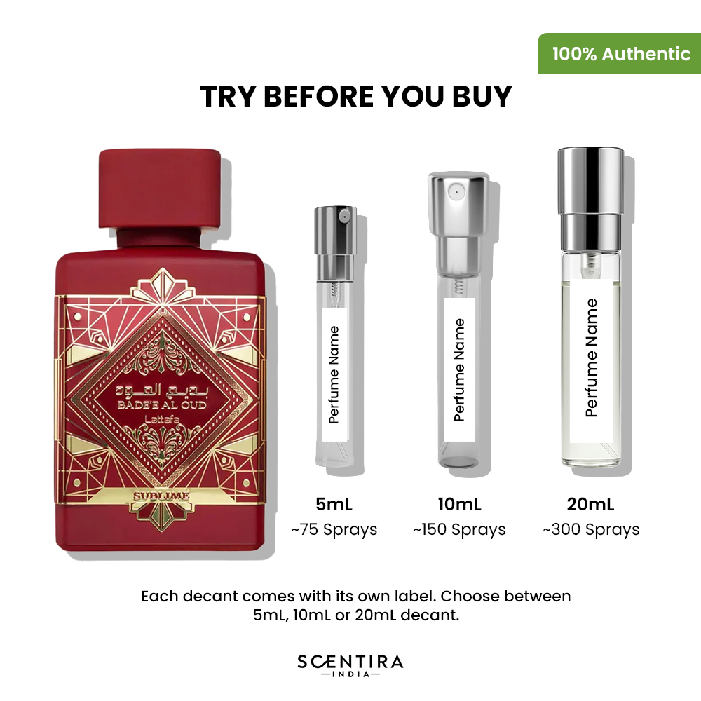 Buy Lattafa Badee Al Oud Sublime Eau de Parfum Online In India at Scentira