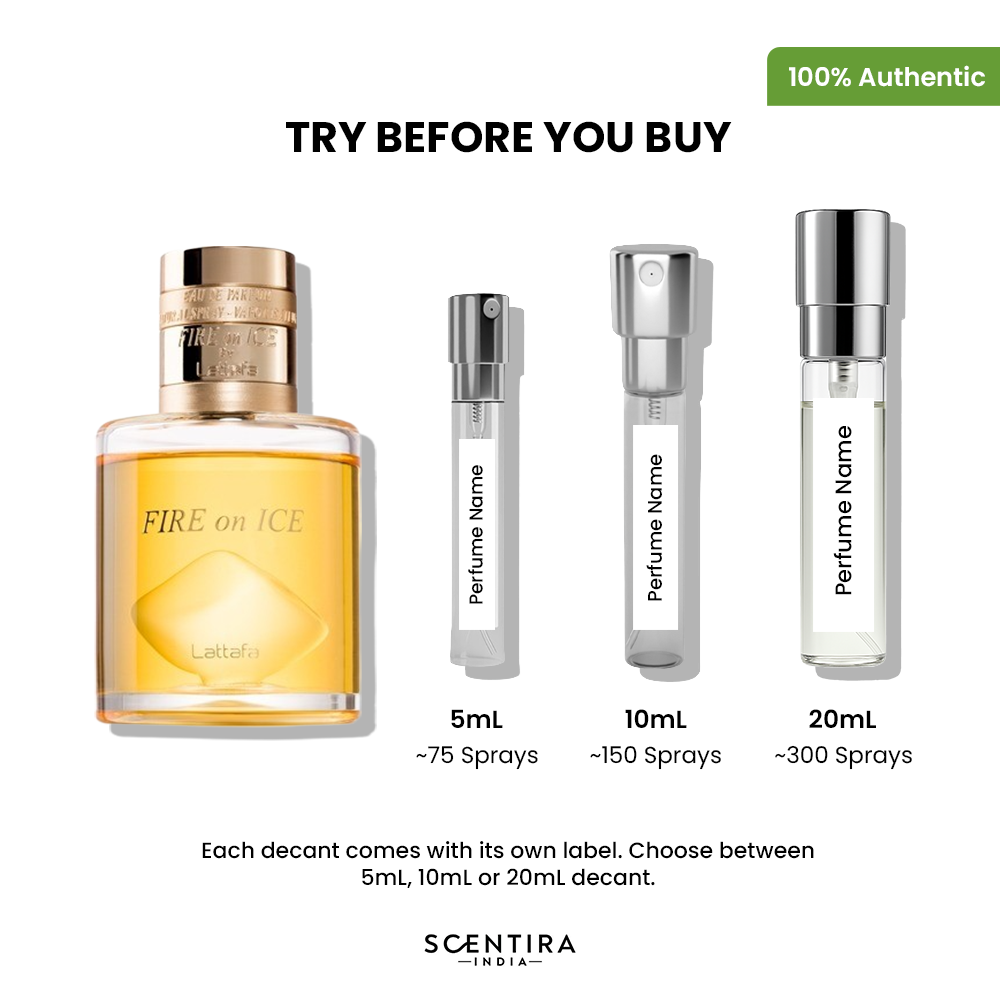 Buy Lattafa Fire on Ice Eau de Parfum Online In India at Scentira