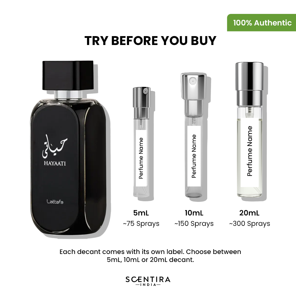 Buy Lattafa Hayati Black Eau De Parfum Online In India at Scentira