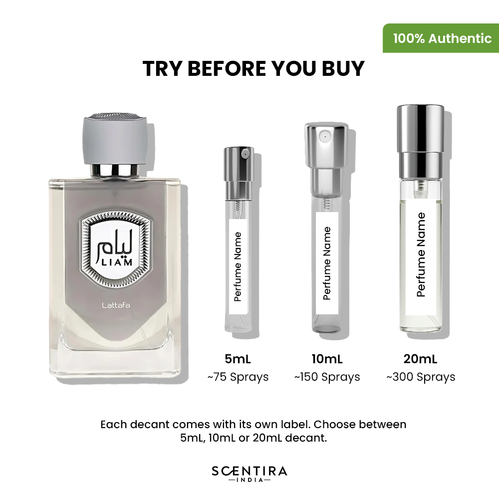 Buy Lattafa Liam Grey Eau de Parfum Online In India at Scentira