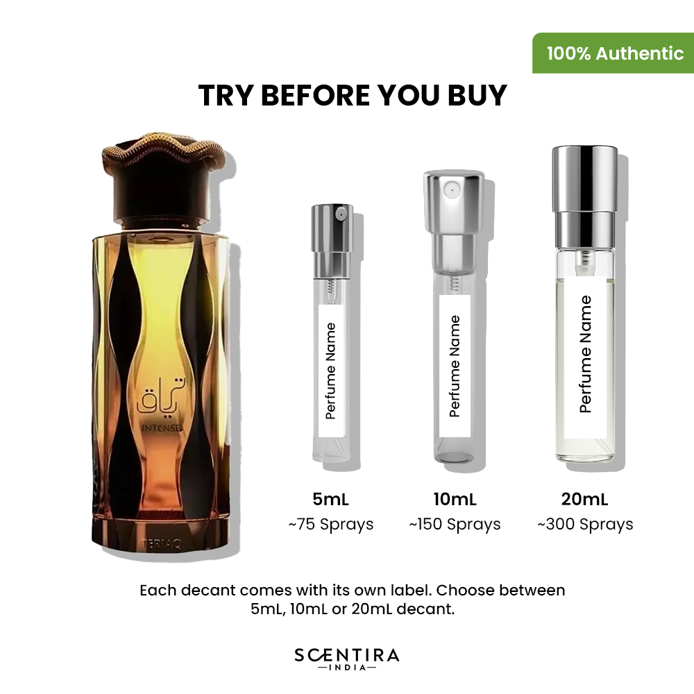 Buy Lattafa Teriaq Intense Eau de Parfum Online In India at Scentira
