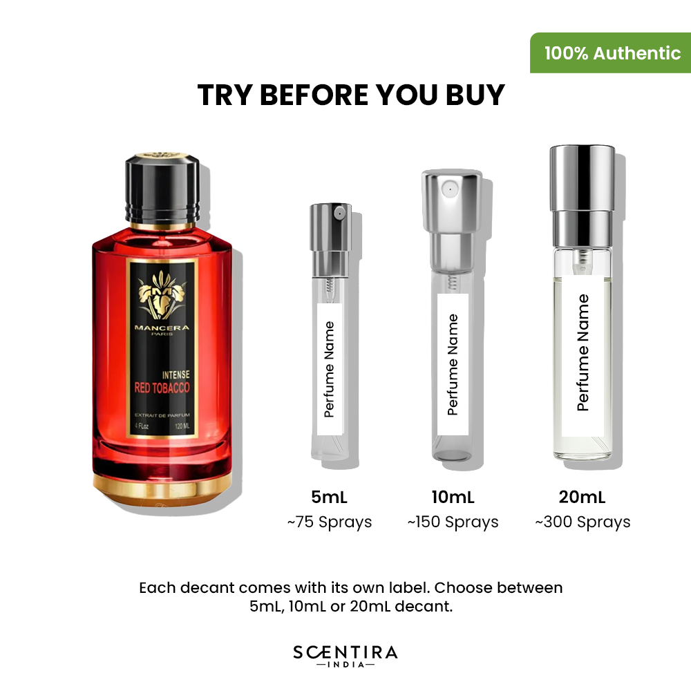red tobacco intense sample Mancera Red Tobacco Intense Extrait de Parfum