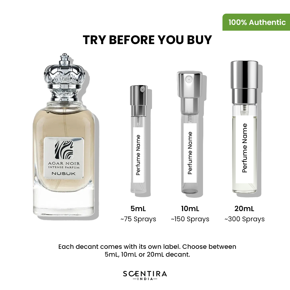 Buy Nusuk Agar Noir Intense Parfum Extrait de Parfum Online In India at Scentira