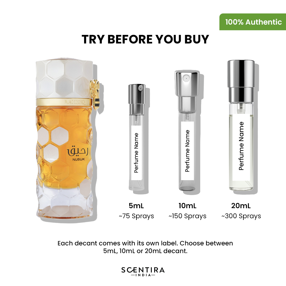 Buy Nusuk Raheeq Extrait de Parfum Online In India at Scentira