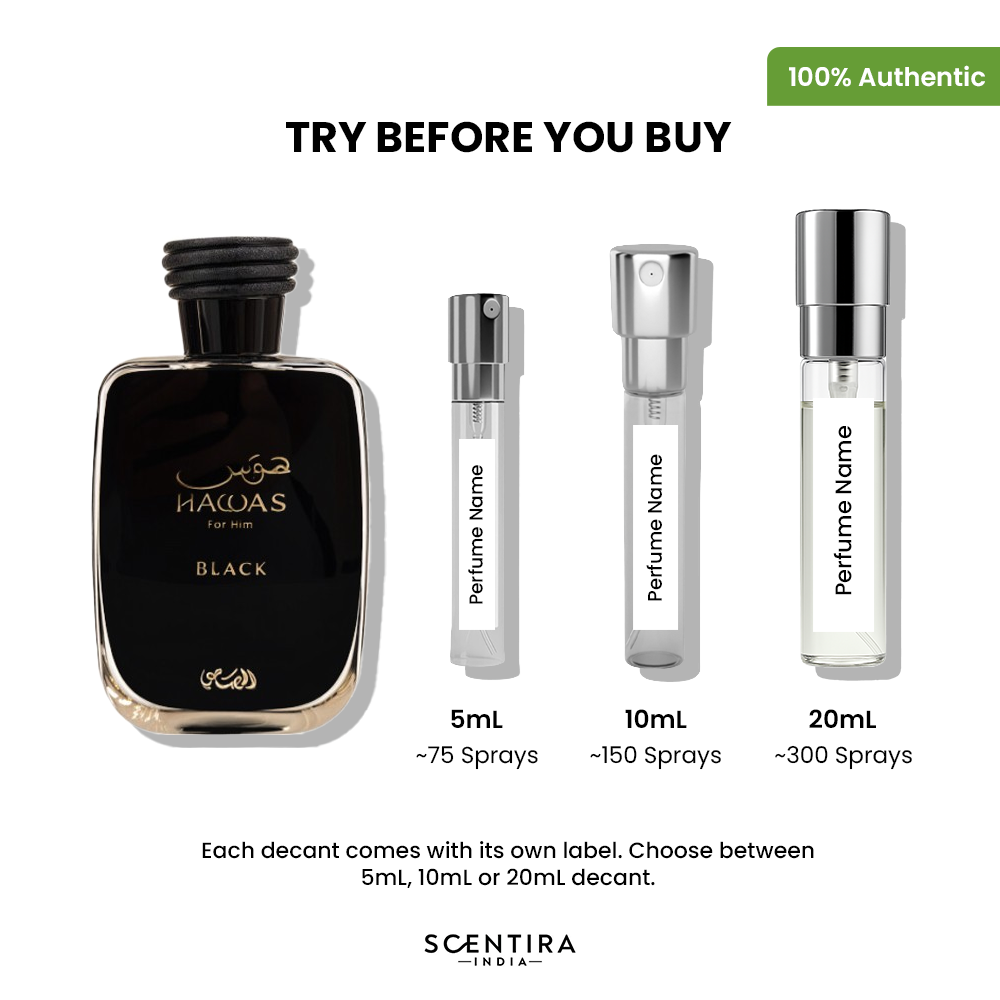 Buy Rasasi Hawas Black Eau de Parfum Online In India at Scentira