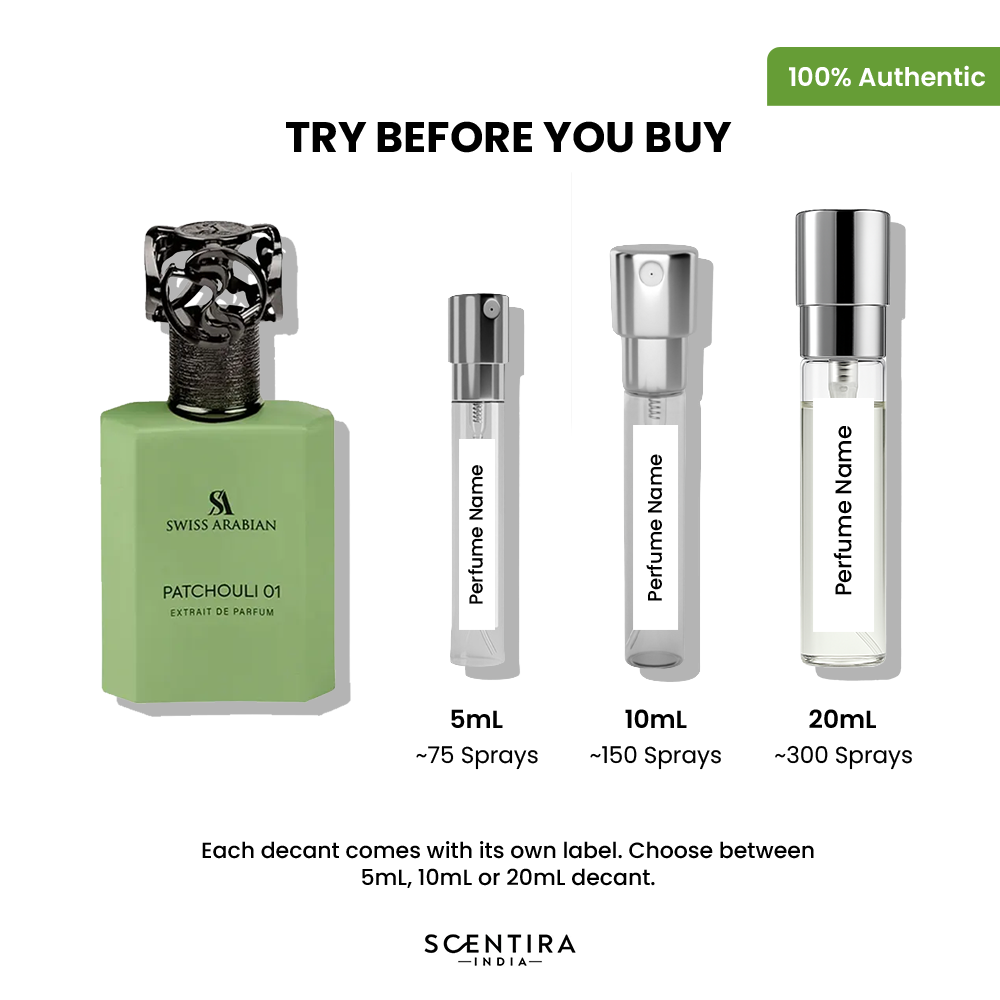 Buy Swiss Arabian Patchouli 01 Extrait de Parfum Online In India at Scentira