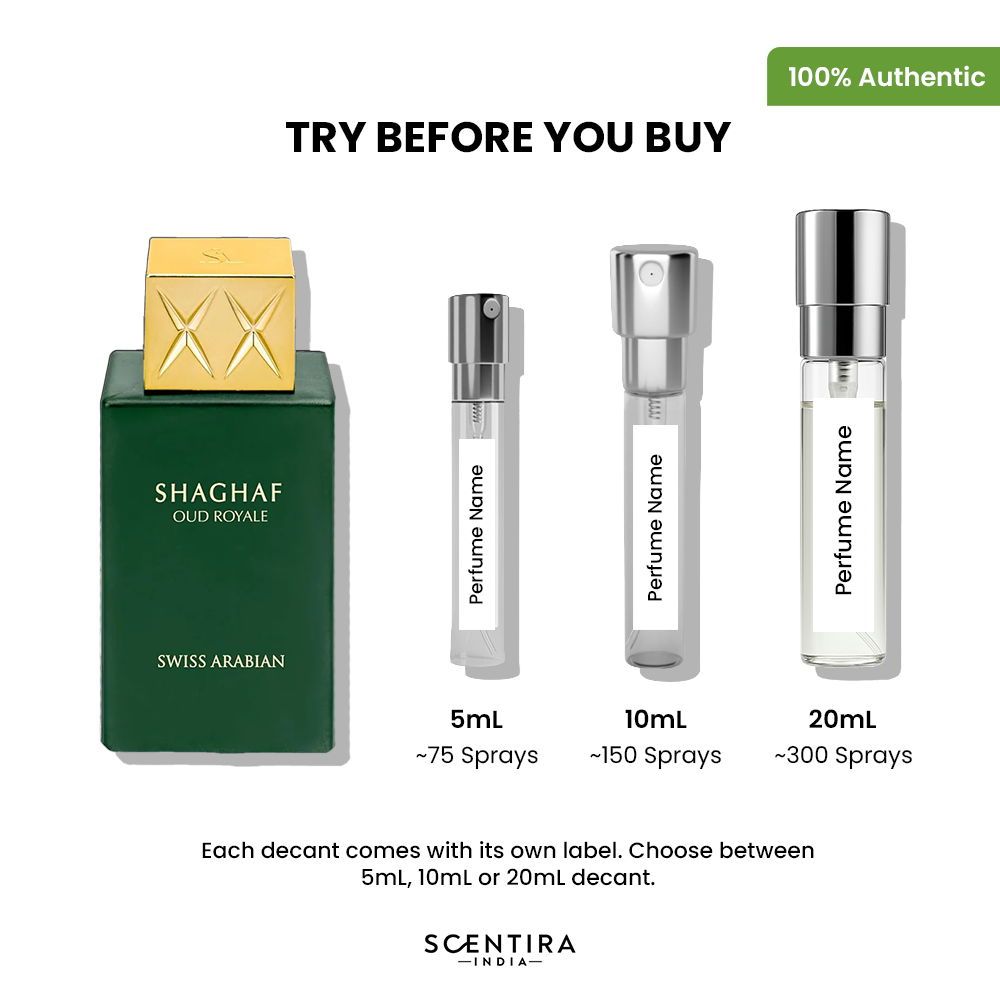 Buy Swiss Arabian Shagaf Oud Royal Eau de Parfum Online In India at Scentira