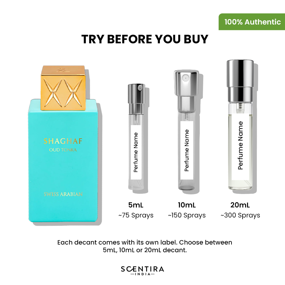 Buy Swiss Arabian Shagaf Oud Tonka Eau de Parfum Online In India at Scentira