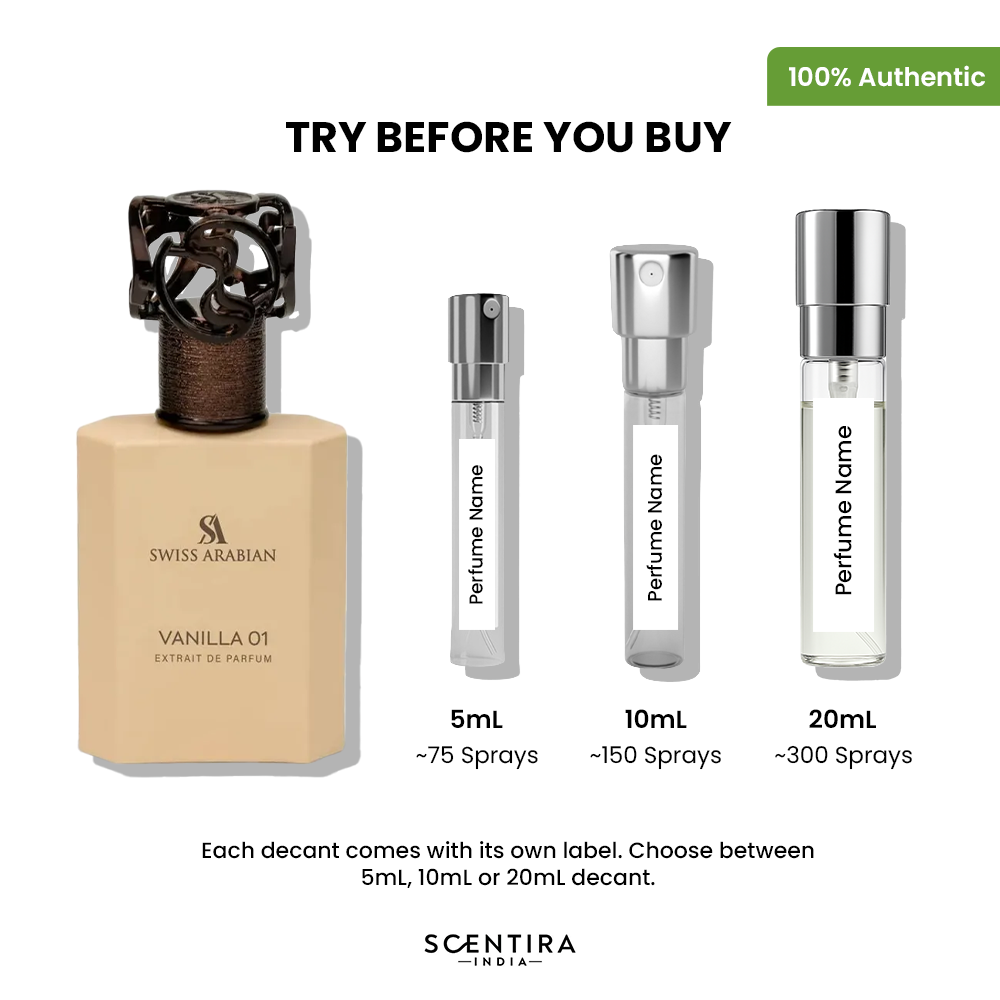 Buy Swiss Arabian Vanilla 01 Extrait de Parfum Online In India at Scentira