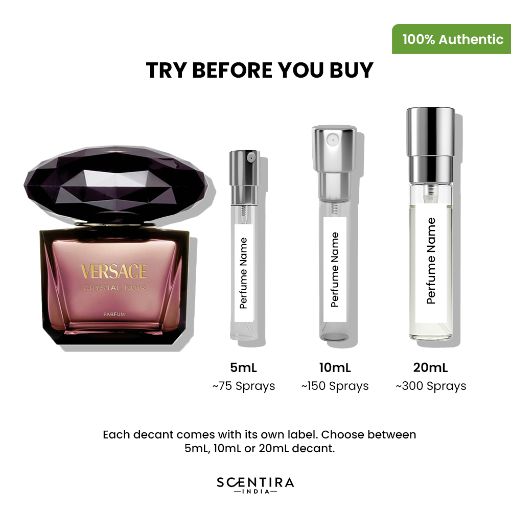 Buy Versace Crystal Noir Parfum (2024 Launch) Online In India at Scentira