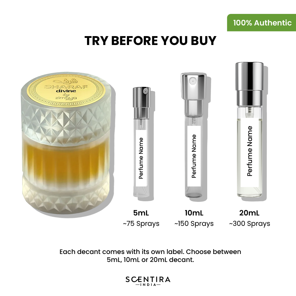 Buy Zimaya Sharaf Divine Extrait de Parfum Online In India at Scentira
