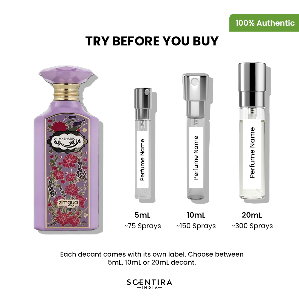Buy Zimaya Mazharia Eau de Parfum Online In India at Scentira