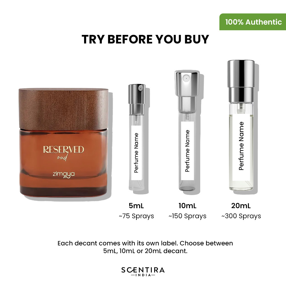 Buy Zimaya Reserved Oud Eau de Parfum Online In India at Scentira