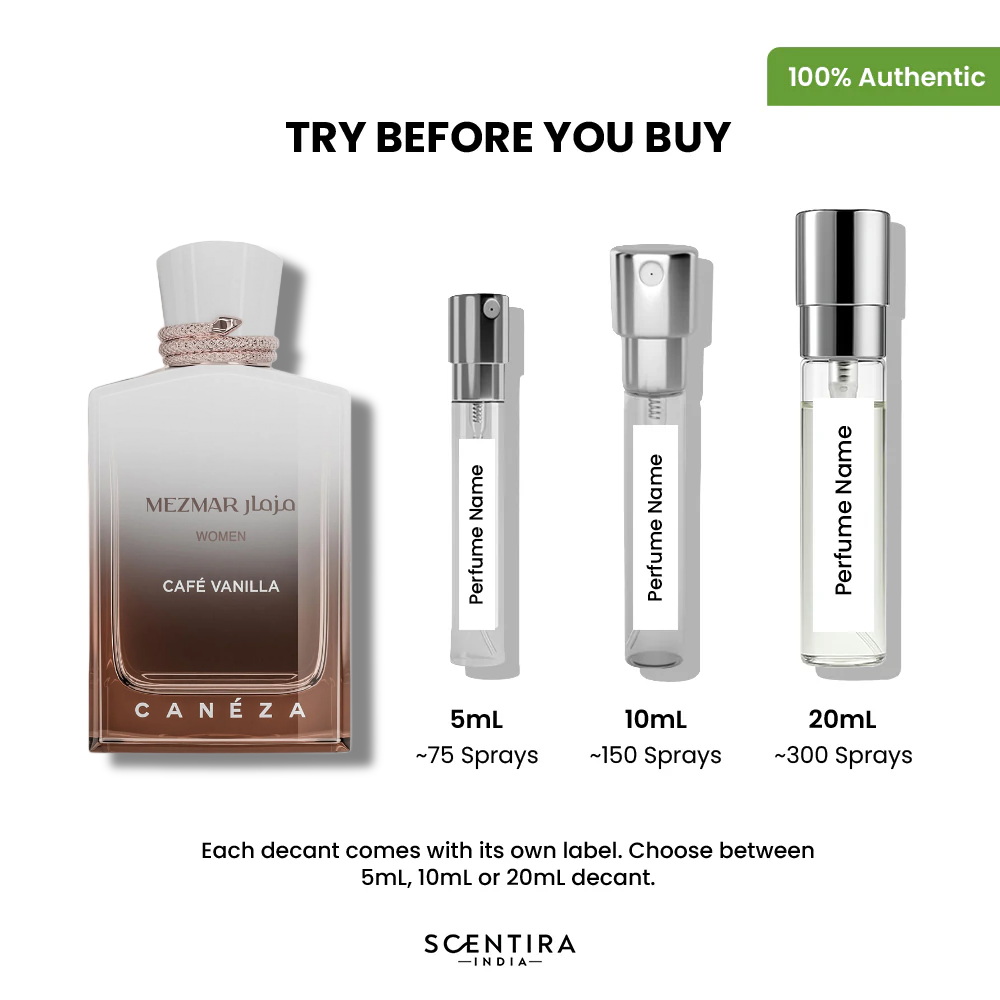 Buy Caneza Mezmar Women Cafe Vanilla Eau de Parfum Online In India at Scentira at Scentira
