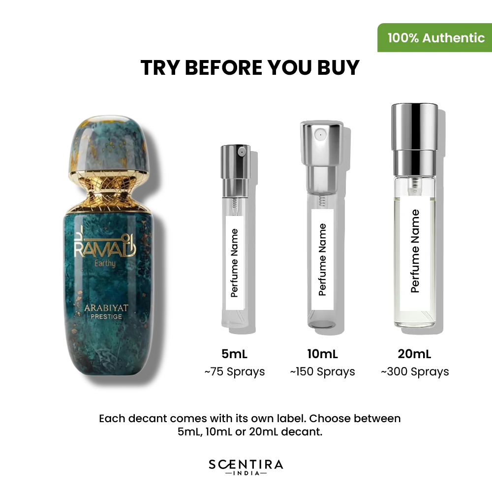 Buy Arabiyat Prestige Ramad Earthy Extrait de Parfum Online In India at Scentira at Scentira