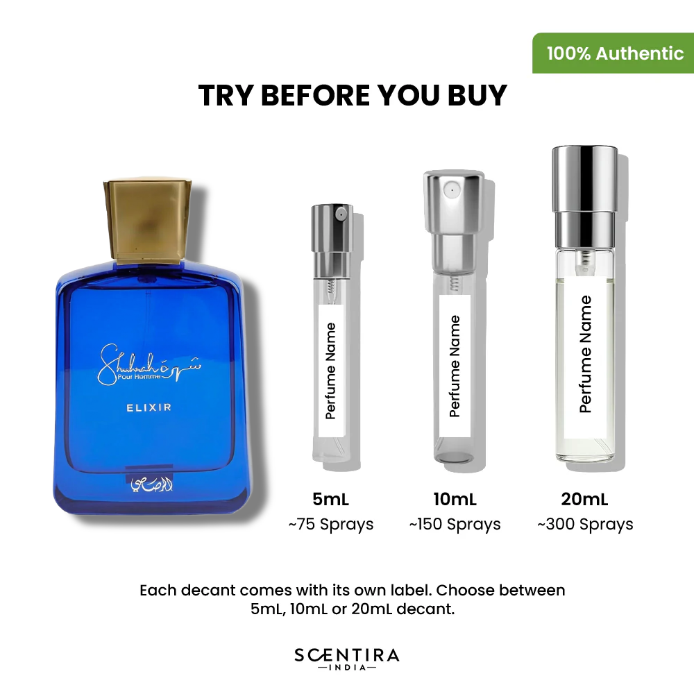 Buy Rasasi Shuhrah Elixir Pour Homme Eau de Parfum Online In India at Scentira at Scentira