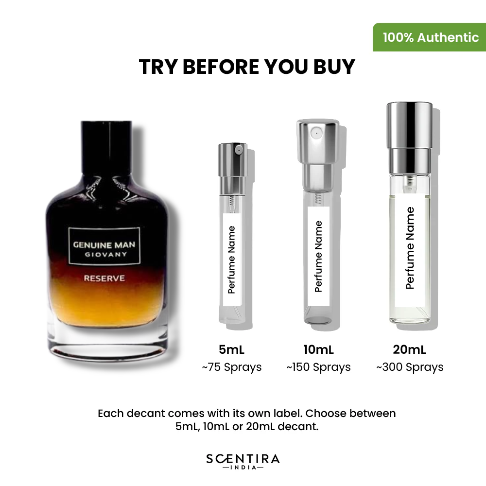 Buy Fragrance World Genuine Man Giovany Reserve Eau de Parfum Online In India at Scentira at Scentira